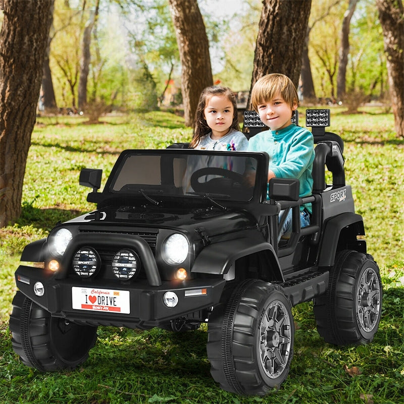 2 Seater Ride on Truck 12V Kids Electric Vehicle w Remote On Sale Bestoutdor