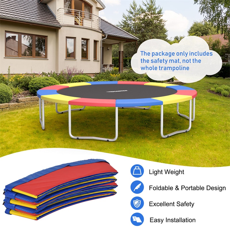 Trampoline Pad, Trampoline Replacement Safety Pad, Trampoline Spring Cover  for 6FT,8FT,10FT,12FT,13FT,14FT,15FT,16FT Frames