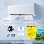 18000BTU Mini Split Air Conditioner & Heater 21 SEER2 208-230V Energy Star Certified Ductless AC Unit with Heat Pump, Remote Control