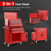6 Drawers Extra Large Rolling Tool Chest 2-in-1 Heavy-Duty Tool Box Storage Cabinet on 4" Universal Lockable Wheels for Workshop Garage