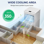 10000 BTU Portable Air Conditioner 4-in-1 AC Unit with Fan Dehumidifier Mode & Remote Control