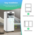 6000 BTU Portable Air Conditioner Cools 350 Sq.ft with Remote Control, 10000 BTU ASHRAE 3-in-1 Air Cooler w/ Drying Fan Sleep Mode for Home