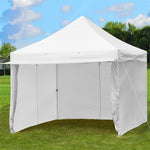 10' x 10' Pop up Canopy Tent Commercial Instant Canopy with 5 Removable Zippered Sidewalls & Adjustable Awning