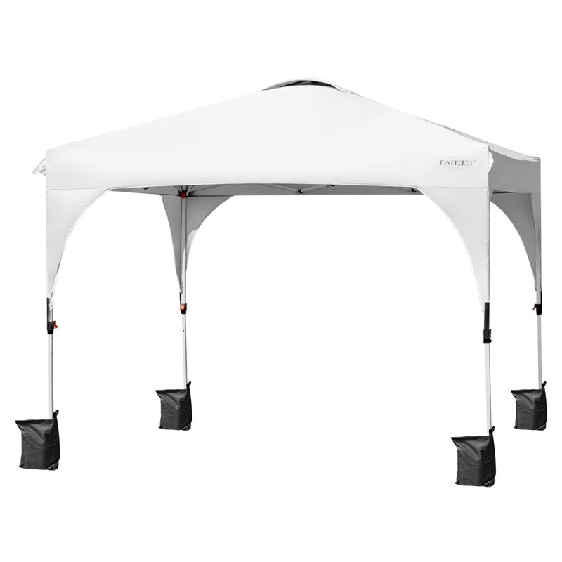 10' x 10' Outdoor Pop-up Canopy Tent Height Adjustable with Roller Bag