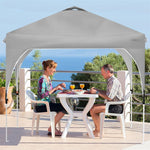 10' x 10' Outdoor Pop-up Canopy Tent Height Adjustable with Roller Bag