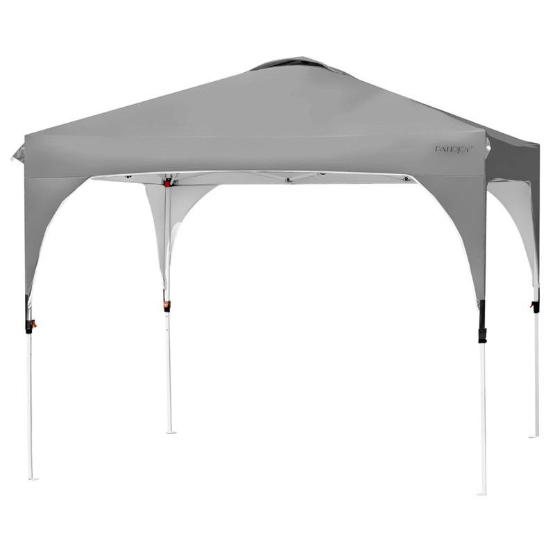 10' x 10' Outdoor Pop-up Canopy Tent Height Adjustable with Roller Bag