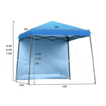 10 x 10 ft Pop up Canopy Tent Set-up Instant Shelter with Detachable Sidewall & Central Lock