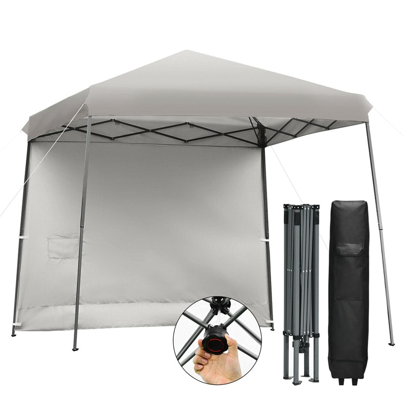 10 x 10 ft Pop up Canopy Tent Set-up Instant Shelter with Detachable Sidewall & Central Lock