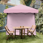 10 x 10 ft Pop up Canopy Tent Set-up Instant Shelter with Detachable Sidewall & Central Lock