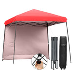 10 x 10 ft Pop up Canopy Tent Set-up Instant Shelter with Detachable Sidewall & Central Lock