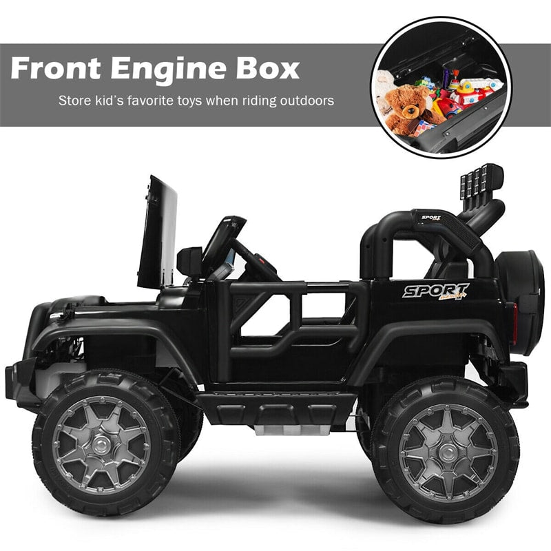 2 Seater Ride on Truck 12V Kids Electric Vehicle w Remote On Sale Bestoutdor