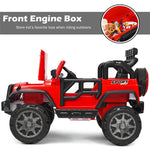 2-Seater Kids Ride on Truck, 12V Battery Powered Electric Vehicle with Remote Control & Lights for Boys Girls Gifts