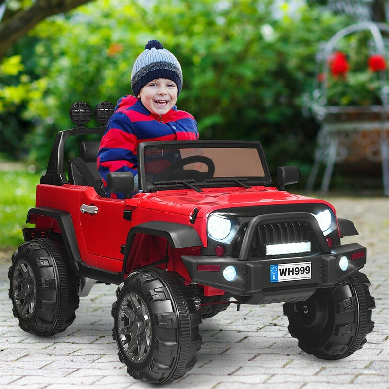 Kids Ride On Truck 2 Seater Ride On Car 12V Battery Powered Electric Vehicle with Remote Control