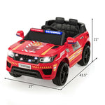 Kids Ride On Police Car 12V Battery Powered Electric Vehicle with Remote Control