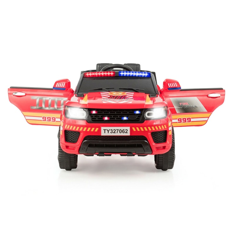 Kids Ride On Police Car 12V Battery Powered Electric Vehicle with Remote Control