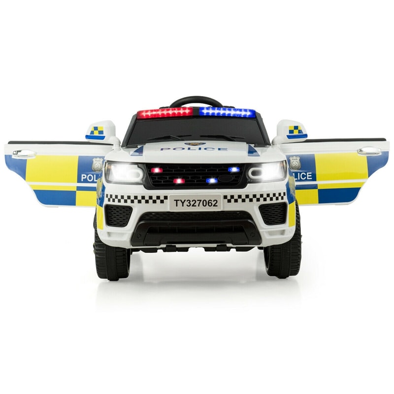 Kids Ride On Police Car 12V Battery Powered Electric Vehicle with Remote Control