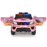 Kids Ride On Police Car 12V Battery Powered Electric Vehicle with Remote Control