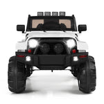 12V Kids Ride-On Truck, Battery Powered Electric Ride-On Car with Remote Control, LED Lights, Double Open Doors, Music & MP3 Player