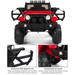 12V Kids Ride-On Truck, Battery Powered Electric Ride-On Car with Remote Control, LED Lights, Double Open Doors, Music & MP3 Player