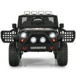 2-Seater Ride On Truck, 12V Battery Powered Electric Vehicle with Remote Control, LED Lights & Music, Ride On Car for Kids