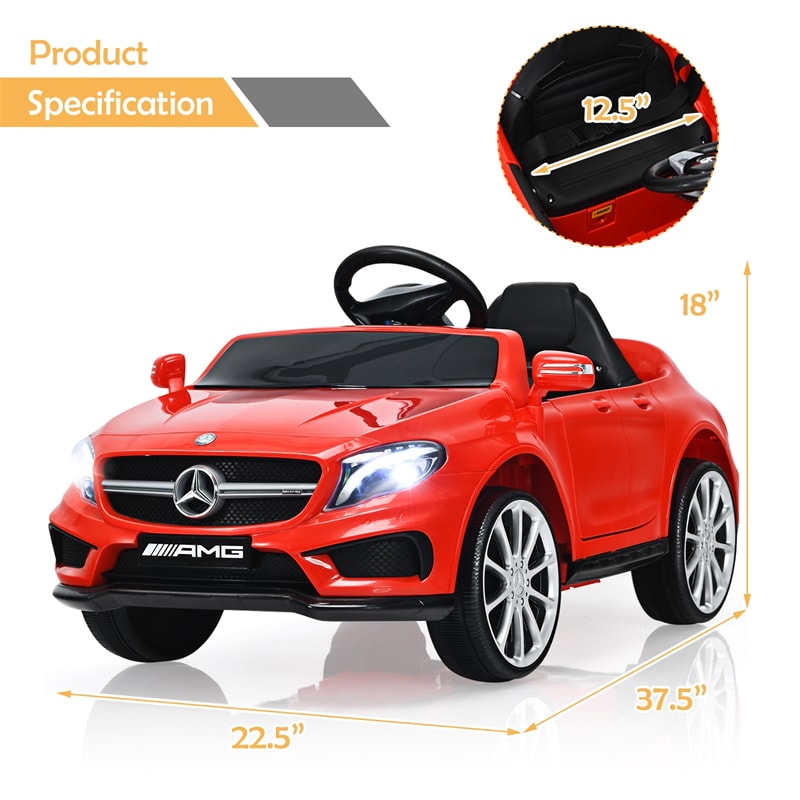 12V Electric Kids Ride On Car Licensed Mercedes Benz GLA45 with Remote Control