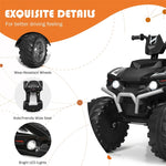 12V Kids Ride On ATV Quad 4-Wheeler Ride On Car Electric Vehicle with LED Lights & Music