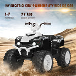 12V Kids Ride On ATV Quad 4-Wheeler Ride On Car Electric Vehicle with LED Lights & Music