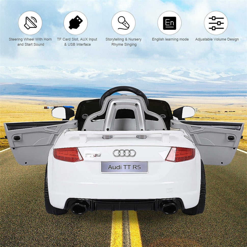 Kids Ride On Car Licensed Audi TT RS 12V Battery Electric Vehicle with Remote Control