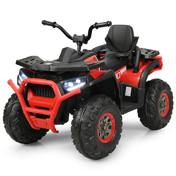 12V Kids ATV Electric Ride-on Quad Battery Powered 4-Wheeler Car with LED Lights MP3