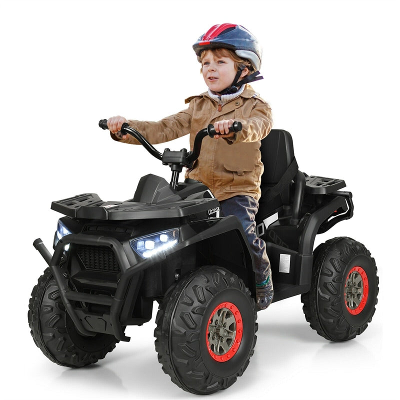 12V Kids ATV Electric Ride-on Quad Battery Powered 4-Wheeler Car with LED Lights MP3