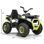 12V Kids ATV Electric Ride-on Quad Battery Powered 4-Wheeler Car with LED Lights MP3