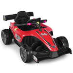 Kids Electric Ride On Go Kart 12V Battery Powered F1 Racing Car with Remote Control, Light & Music, Ride on Car for Boys Girls