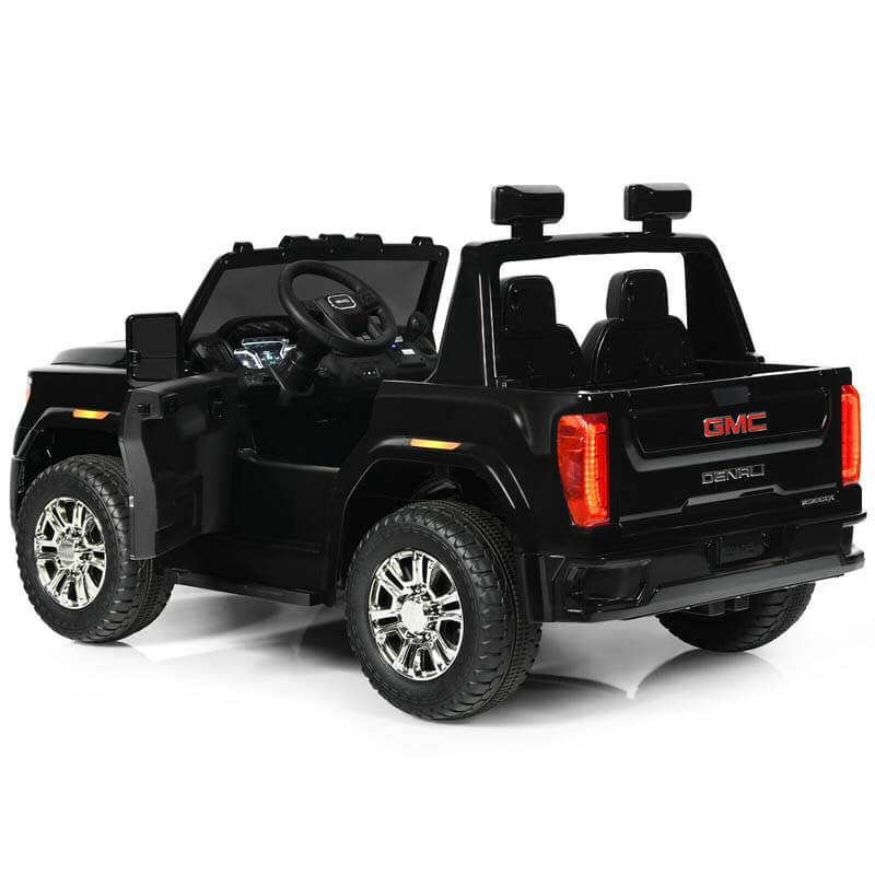 2 Seater Kids Ride on Truck 12V Licensed GMC Battery Powered Electric Car with Remote Control & Storage Box