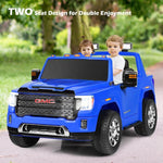 2 Seater Kids Ride on Truck 12V Licensed GMC Battery Powered Electric Car with Remote Control & Storage Box