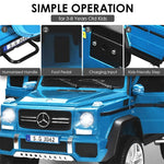 12V Kids Ride-On Truck, Licensed Mercedes Benz G650S Electric Car with Remote Control, Lights & Storage Box, Battery Vehicle Toy for Boys Girls