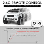 12V Kids Ride-On Truck, Licensed Mercedes Benz G650S Electric Car with Remote Control, Lights & Storage Box, Battery Vehicle Toy for Boys Girls