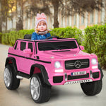 12V Kids Ride-On Truck, Licensed Mercedes Benz G650S Electric Car with Remote Control, Lights & Storage Box, Battery Vehicle Toy for Boys Girls