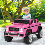 12V Kids Ride-On Truck, Licensed Mercedes Benz G650S Electric Car with Remote Control, Lights & Storage Box, Battery Vehicle Toy for Boys Girls