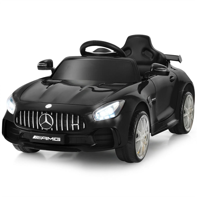 12V Kids Ride On Car, Mercedes Benz GTR Battery Powered Electric Vehicle with Remote Control