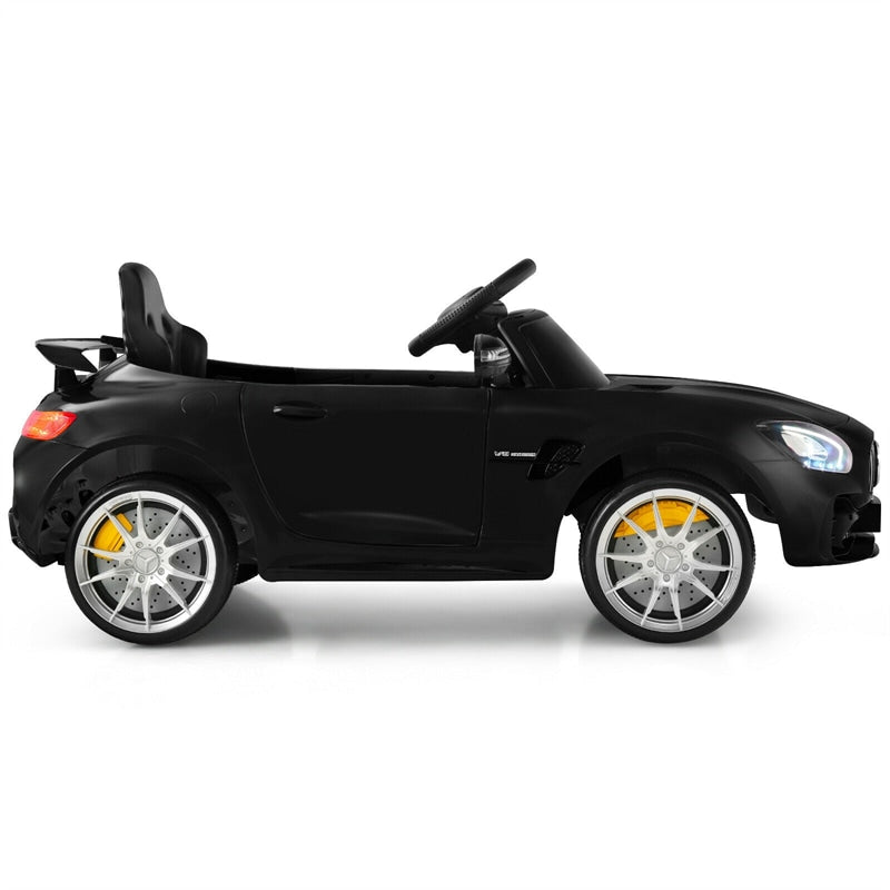 12V Kids Ride On Car, Mercedes Benz GTR Battery Powered Electric Vehicle with Remote Control