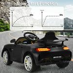 12V Kids Ride On Car, Mercedes Benz GTR Battery Powered Electric Vehicle with Remote Control