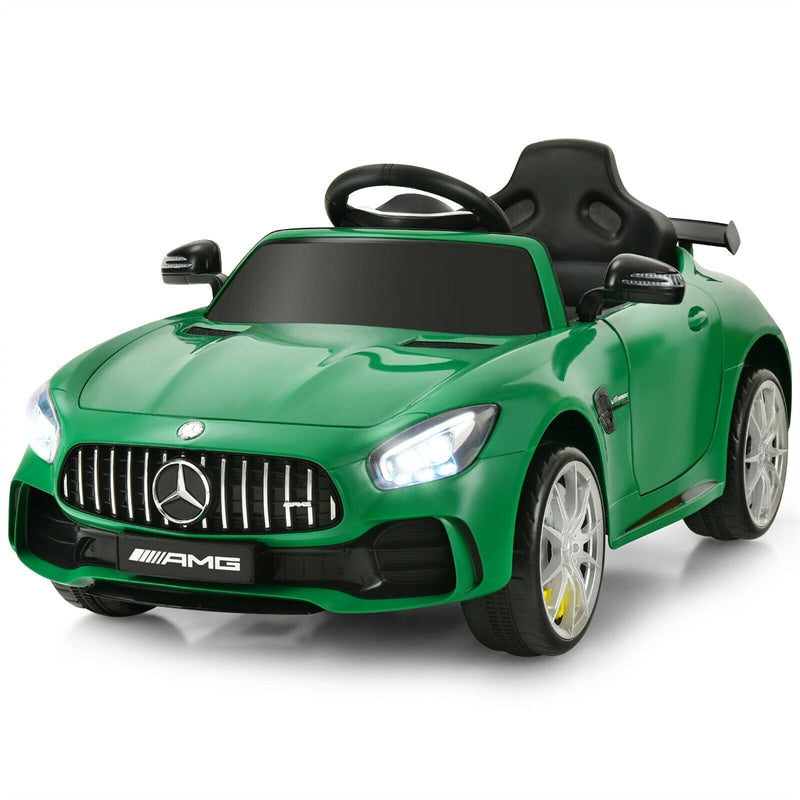 12V Kids Ride On Car, Mercedes Benz GTR Battery Powered Electric Vehicle with Remote Control