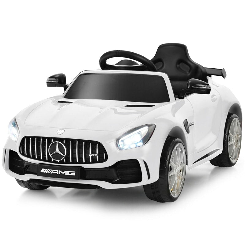 12V Kids Ride On Car, Mercedes Benz GTR Battery Powered Electric Vehicle with Remote Control