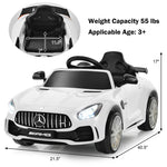 Kids Ride On Car 12V Mercedes Benz GTR Battery Powered Electric Vehicle with Remote Control