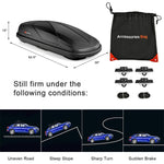 Cargo Box Rooftop Cargo Carrier 14 Cu.Ft Waterproof Roof Luggage Bag Dual-sided Opening Vehicle Roof Box with Car Trunk Organizer