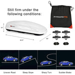 Rooftop Cargo Carrier, 14 Cu. Ft. Waterproof Hard Shell Car Roof Box, Dual Side Opening, 165LBS Capacity for 17" to 22.8" Wide Crossbar Racks