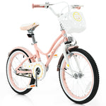 18 Inch Kids Bike, Toddler Bicycle with Removable Training Wheels & Adjustable Seat for Boys Girls