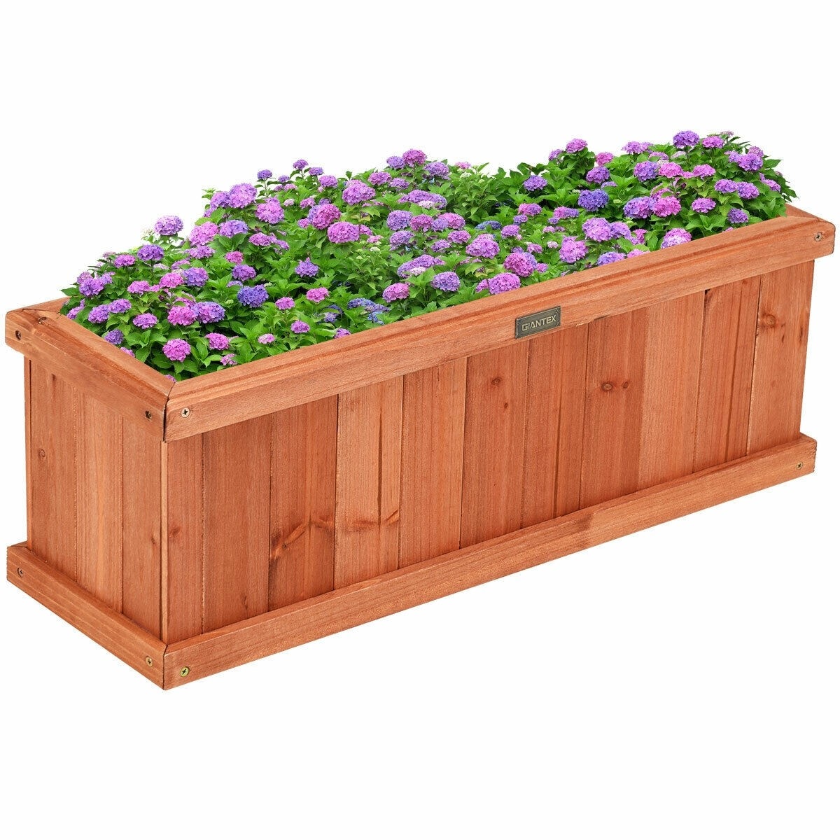 28" x 9" Wooden Raised Garden Bed Window Mounted Planter Box