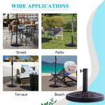 30lbs 18" Heavy Duty Round Umbrella Base Stand