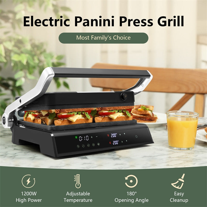 Gourmet Village Cast Iron Panini Grill & Press Durable, dependable
